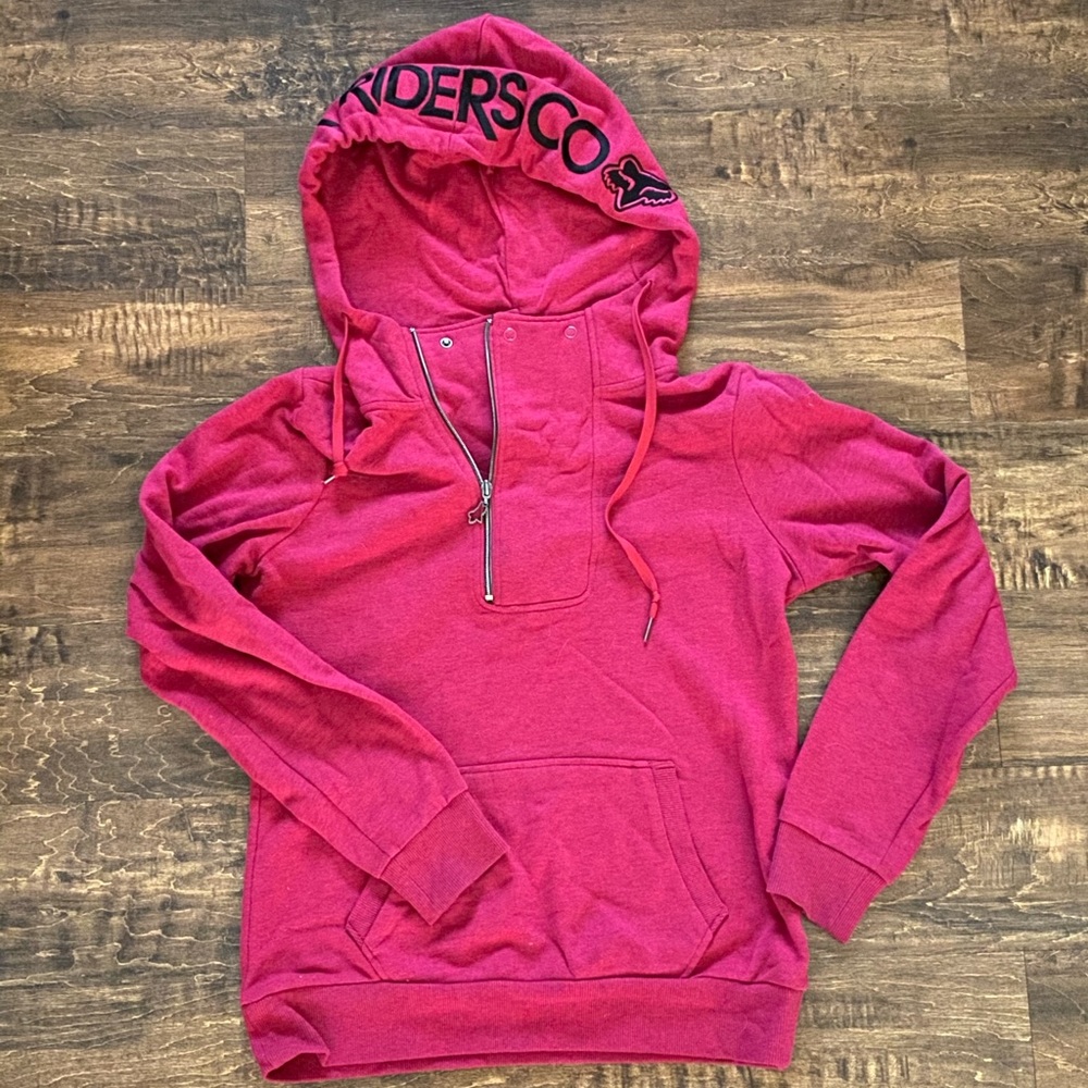 Pink Fox Racing sweatshirt hoodie, medium